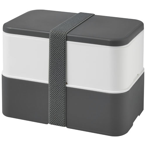 Lunch box promotionnelle 700ml MIYO Gris et Blanc